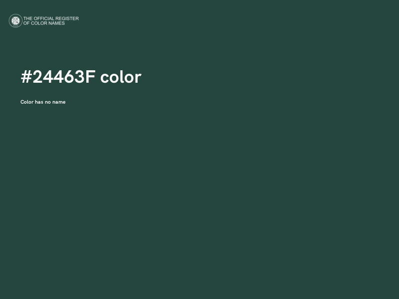 #24463F color image