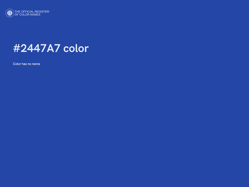 #2447A7 color image