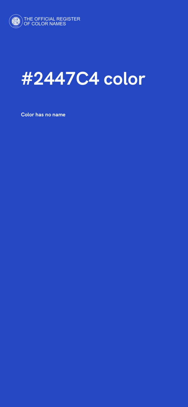 #2447C4 color image