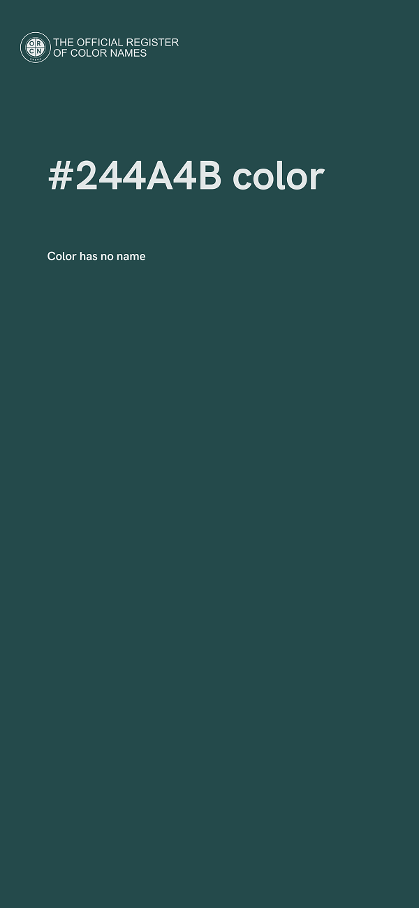 #244A4B color image