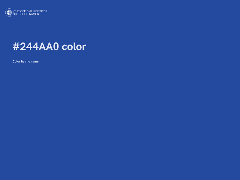#244AA0 color image