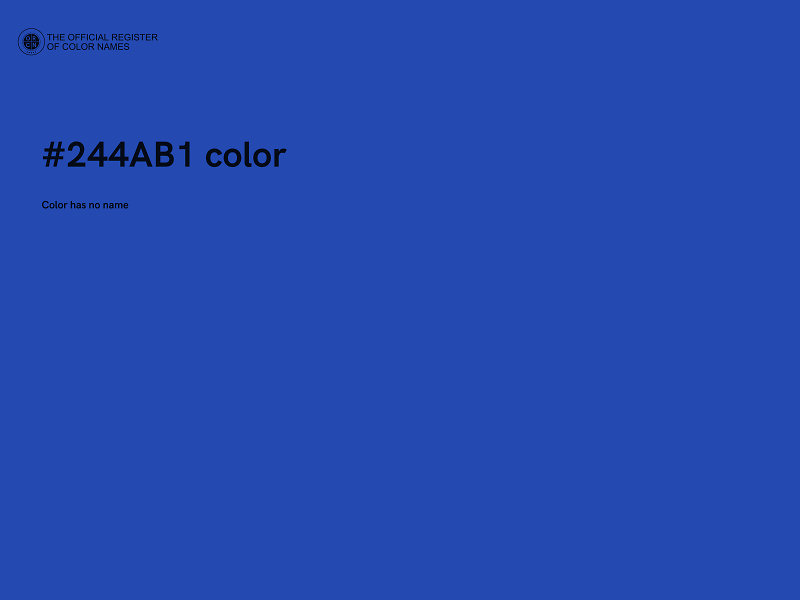 #244AB1 color image
