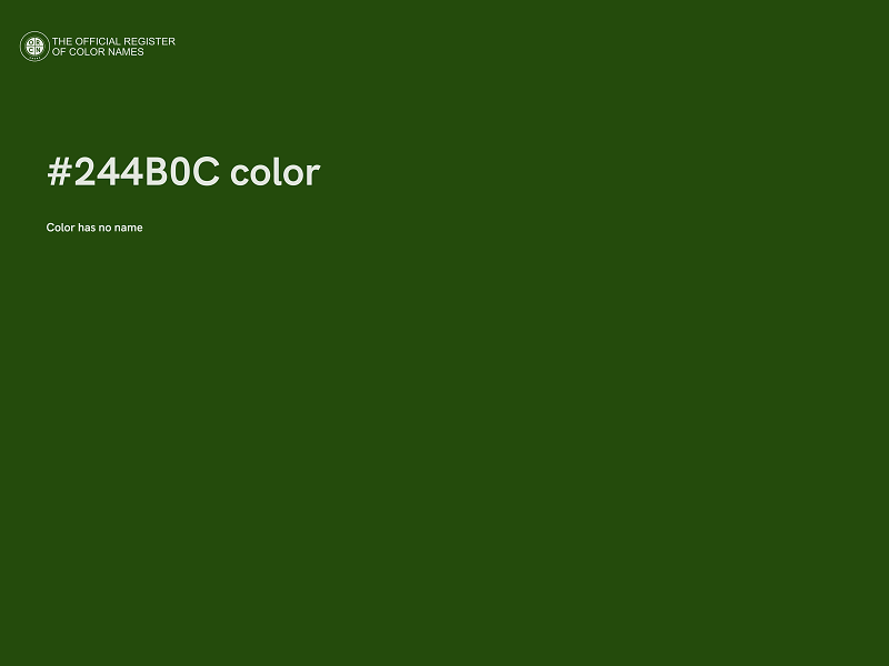 #244B0C color image