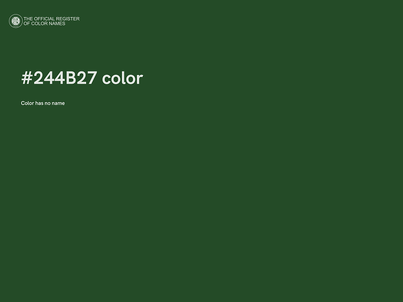 #244B27 color image