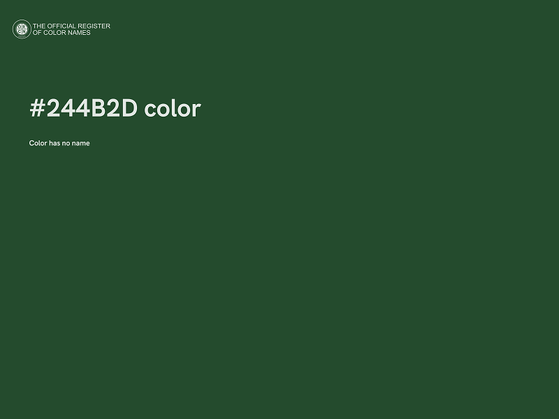 #244B2D color image