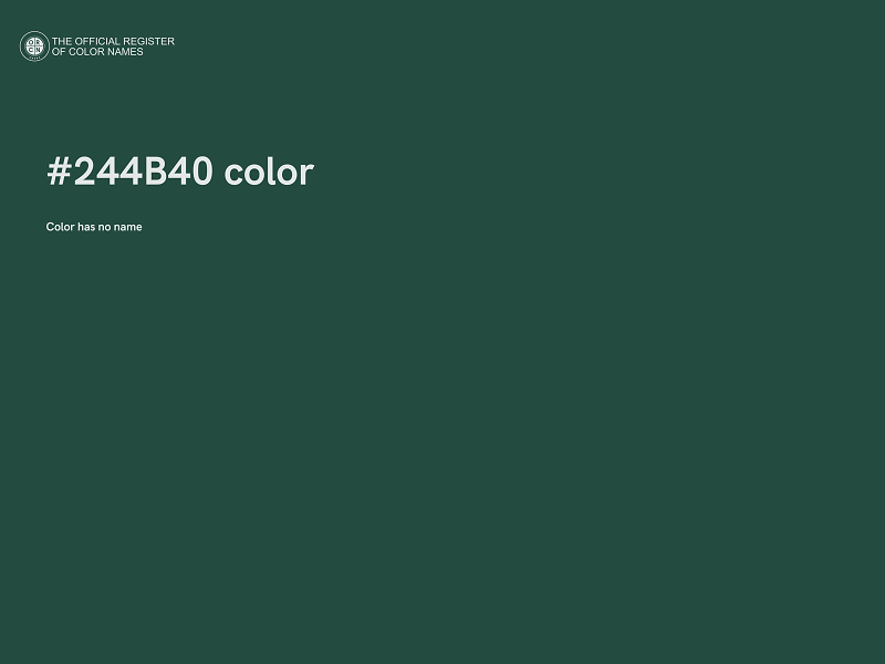 #244B40 color image
