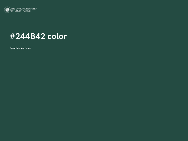 #244B42 color image