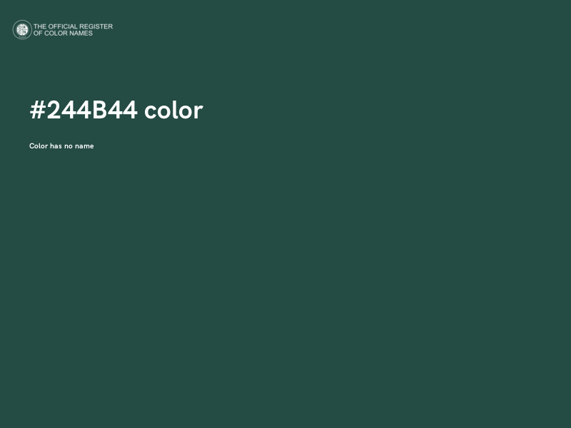 #244B44 color image