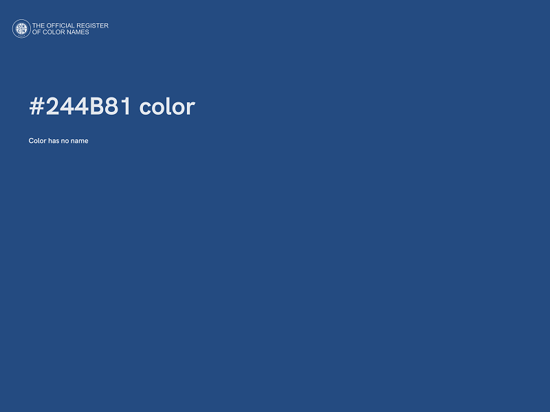 #244B81 color image