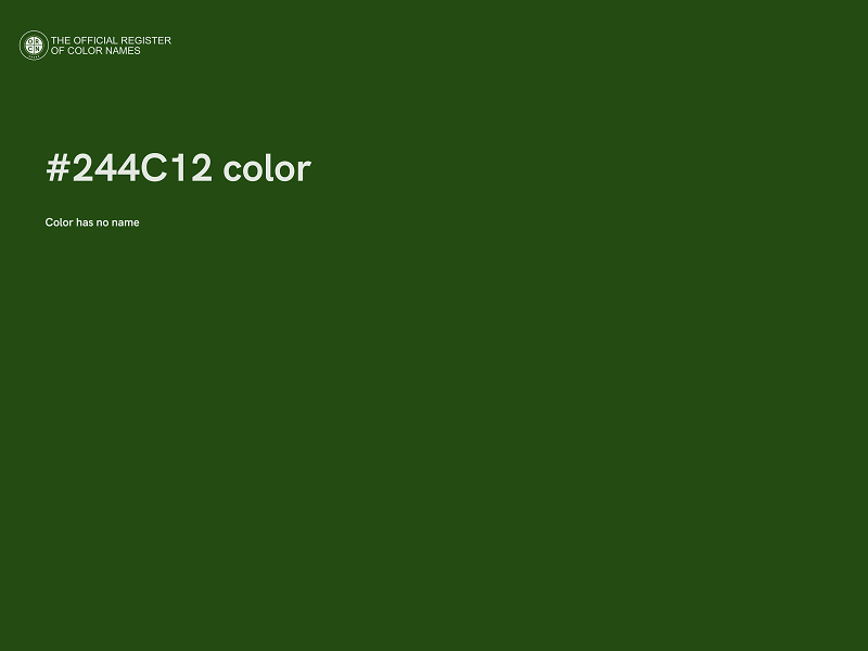 #244C12 color image