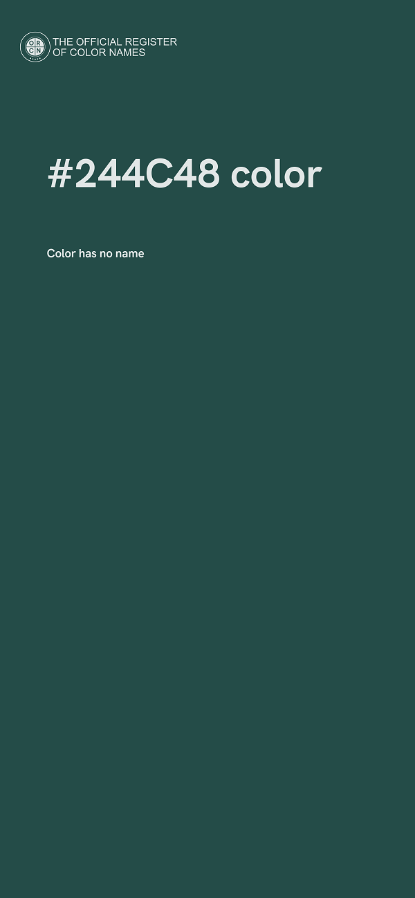 #244C48 color image