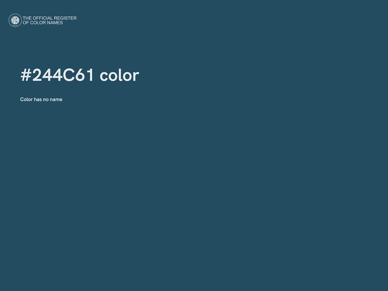 #244C61 color image