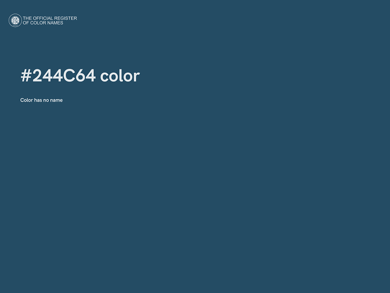 #244C64 color image