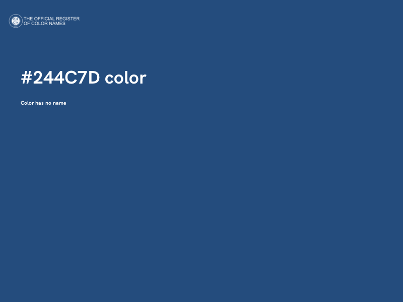 #244C7D color image