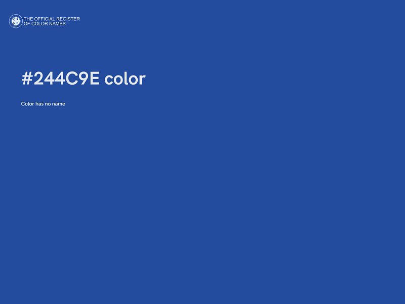 #244C9E color image