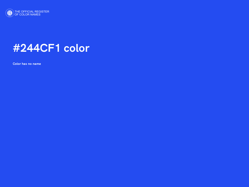 #244CF1 color image
