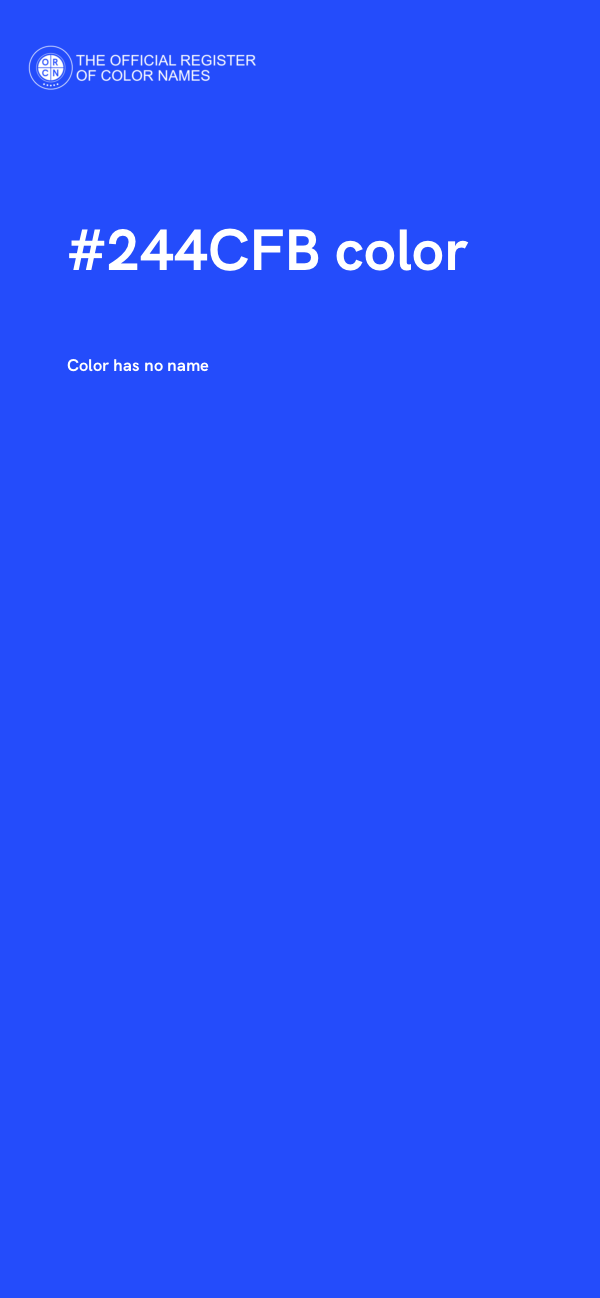 #244CFB color image