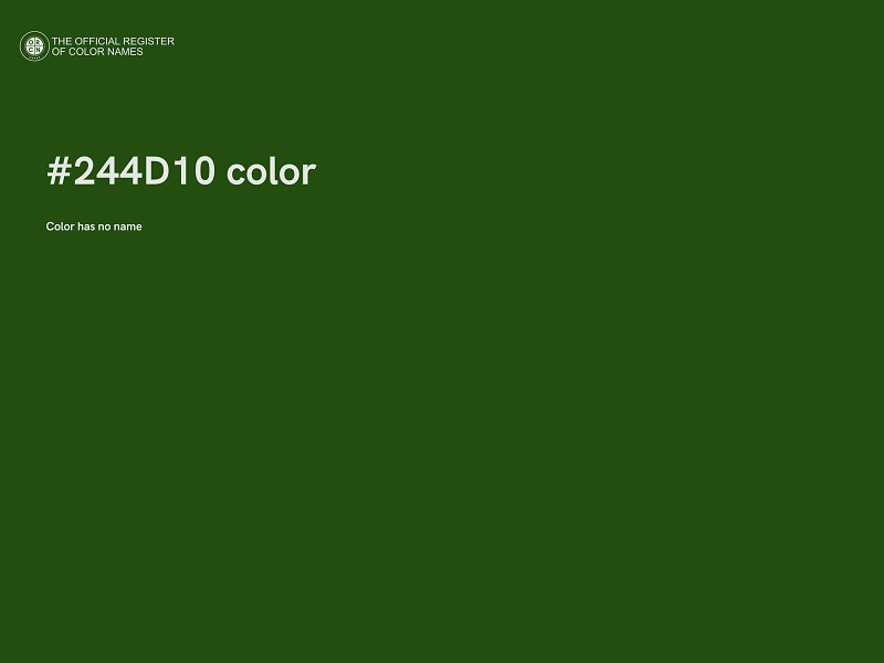 #244D10 color image