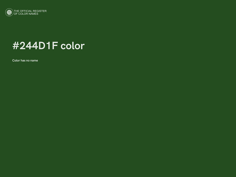 #244D1F color image