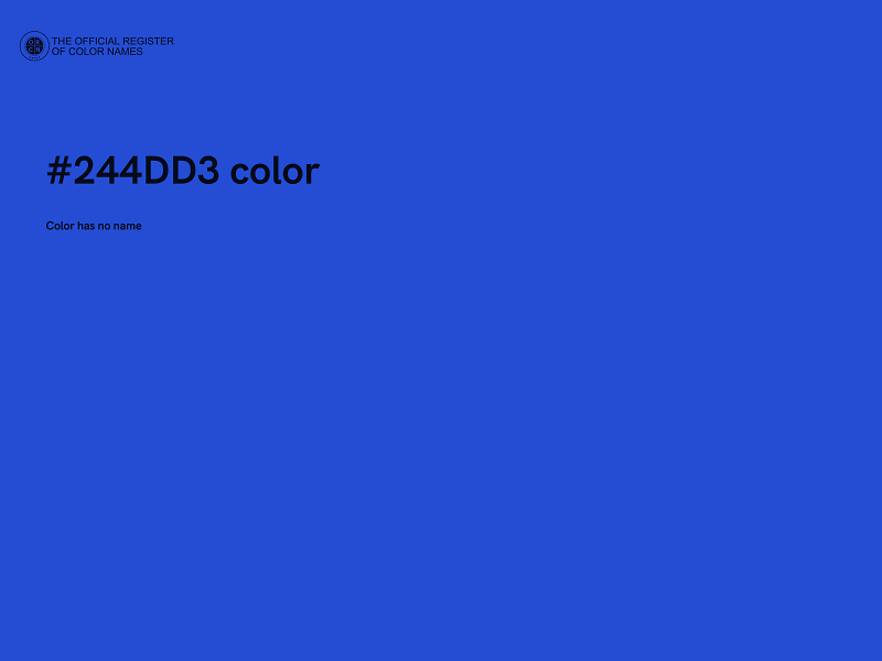 #244DD3 color image