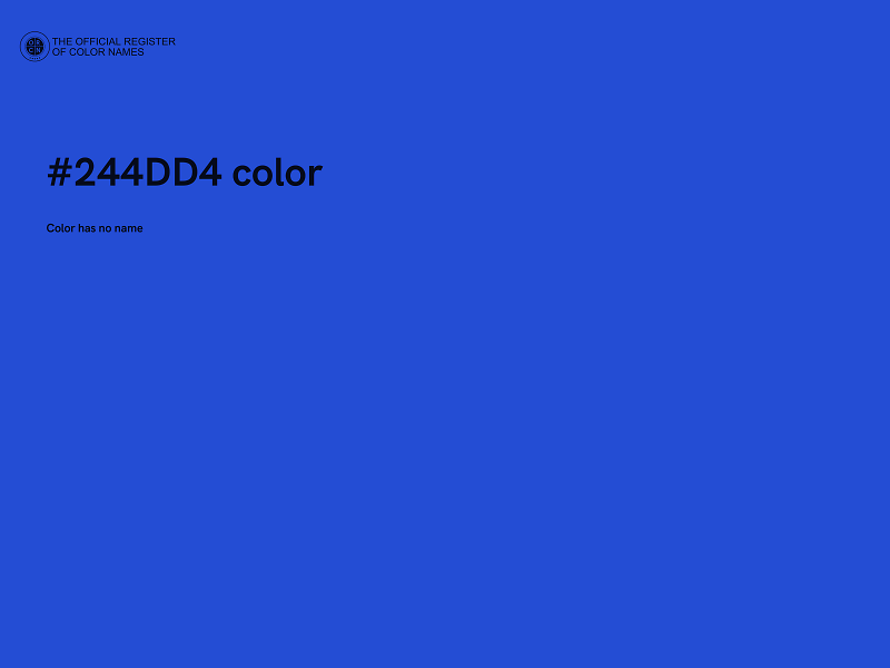 #244DD4 color image