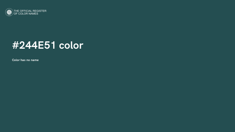 #244E51 color image