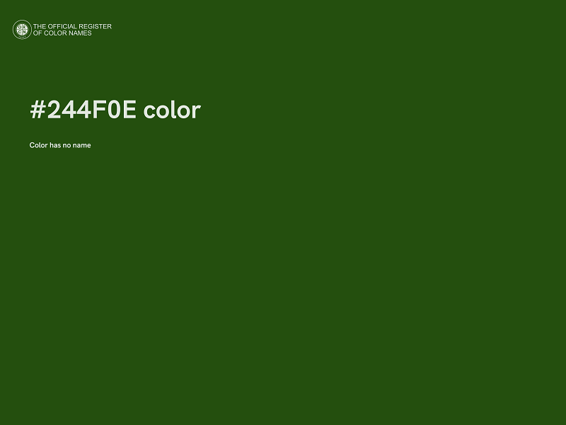 #244F0E color image