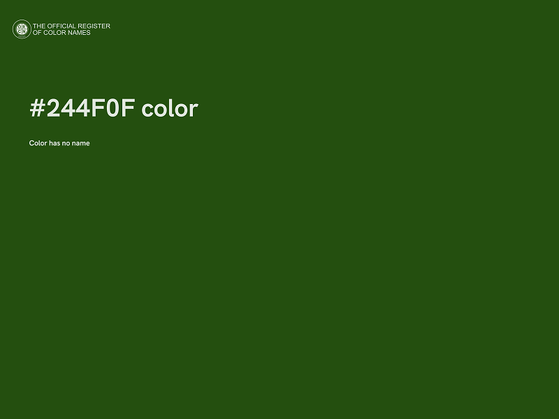 #244F0F color image
