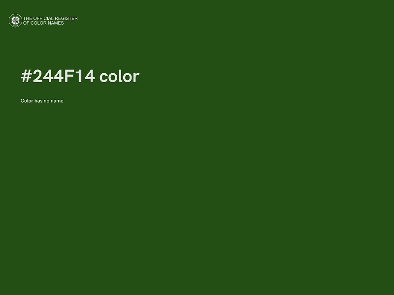 #244F14 color image