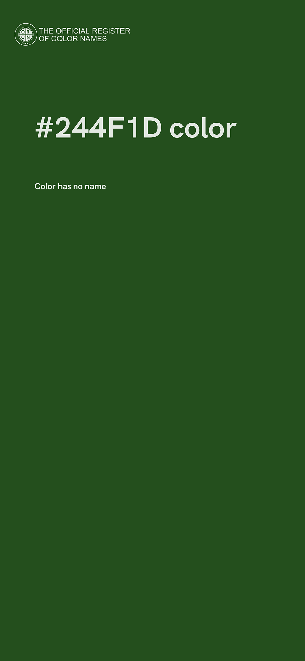 #244F1D color image
