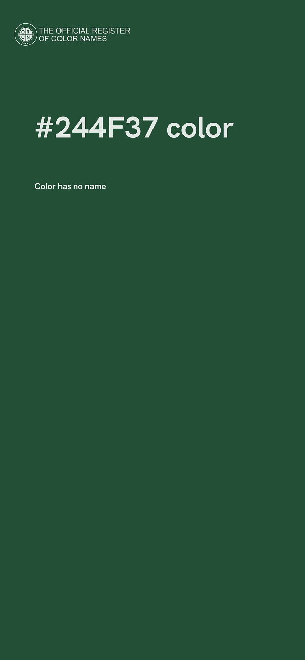 #244F37 color image