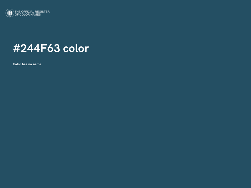 #244F63 color image