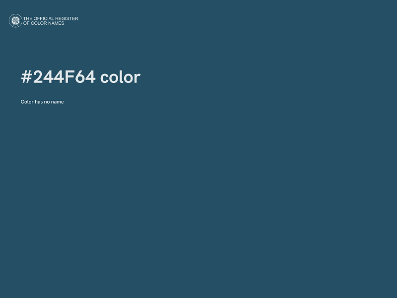 #244F64 color image