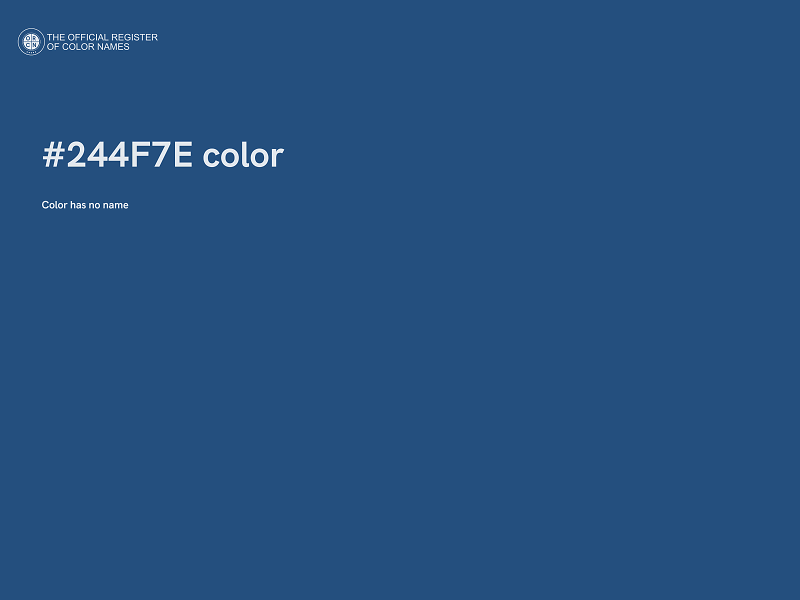 #244F7E color image