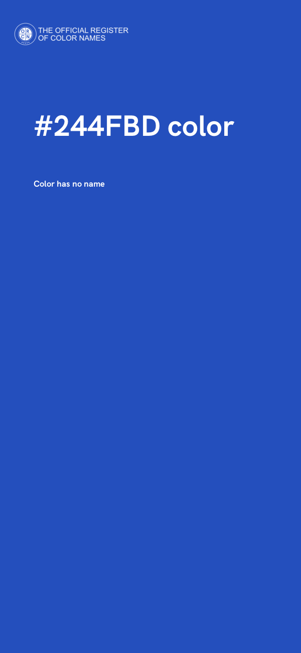 #244FBD color image