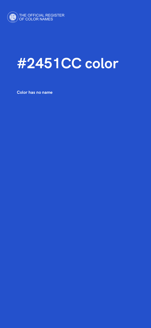 #2451CC color image
