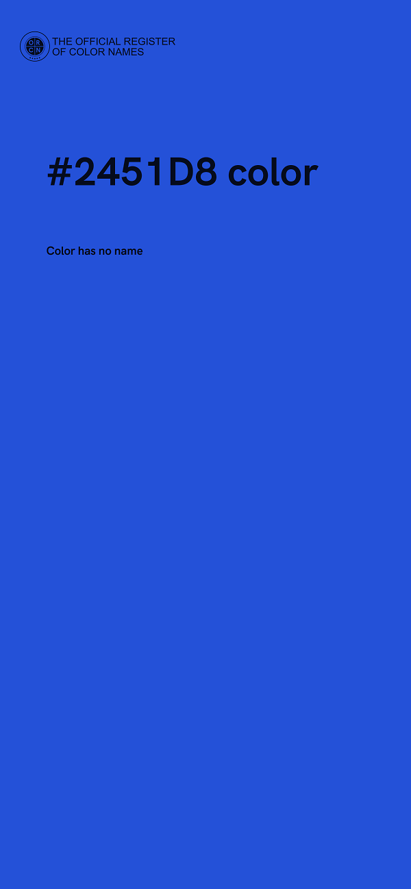 #2451D8 color image