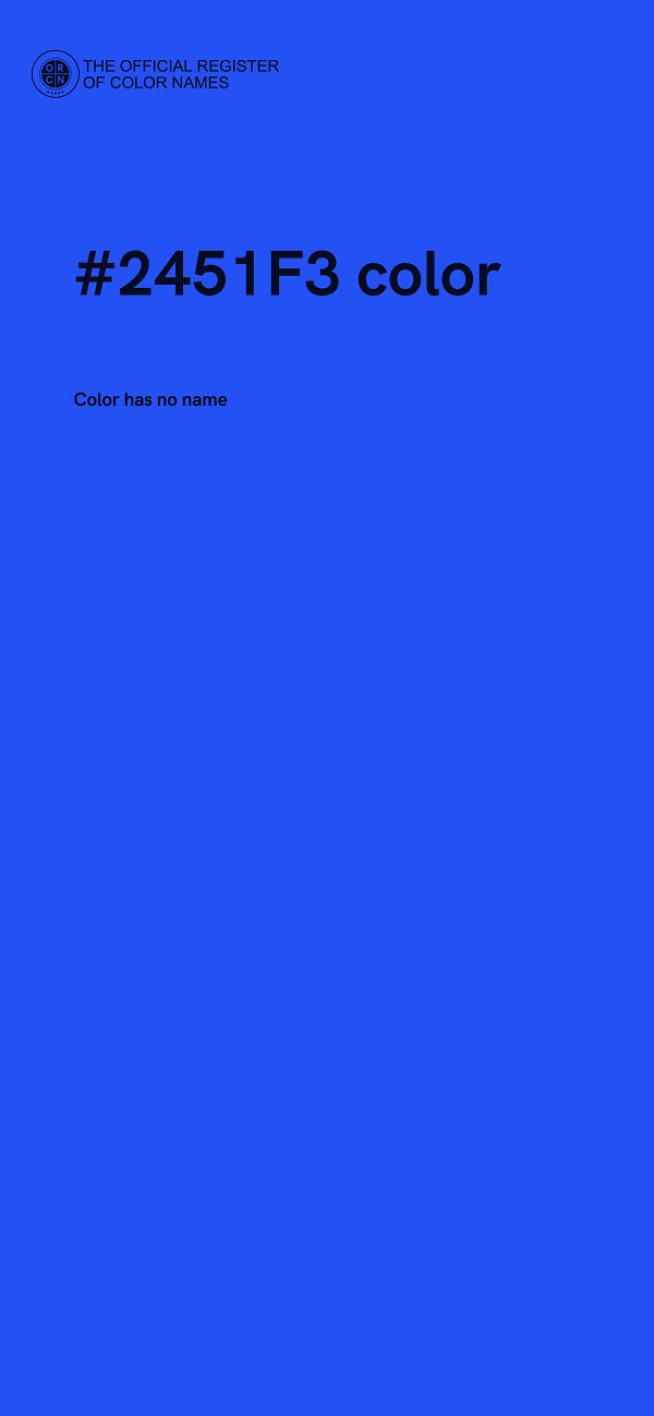 #2451F3 color image