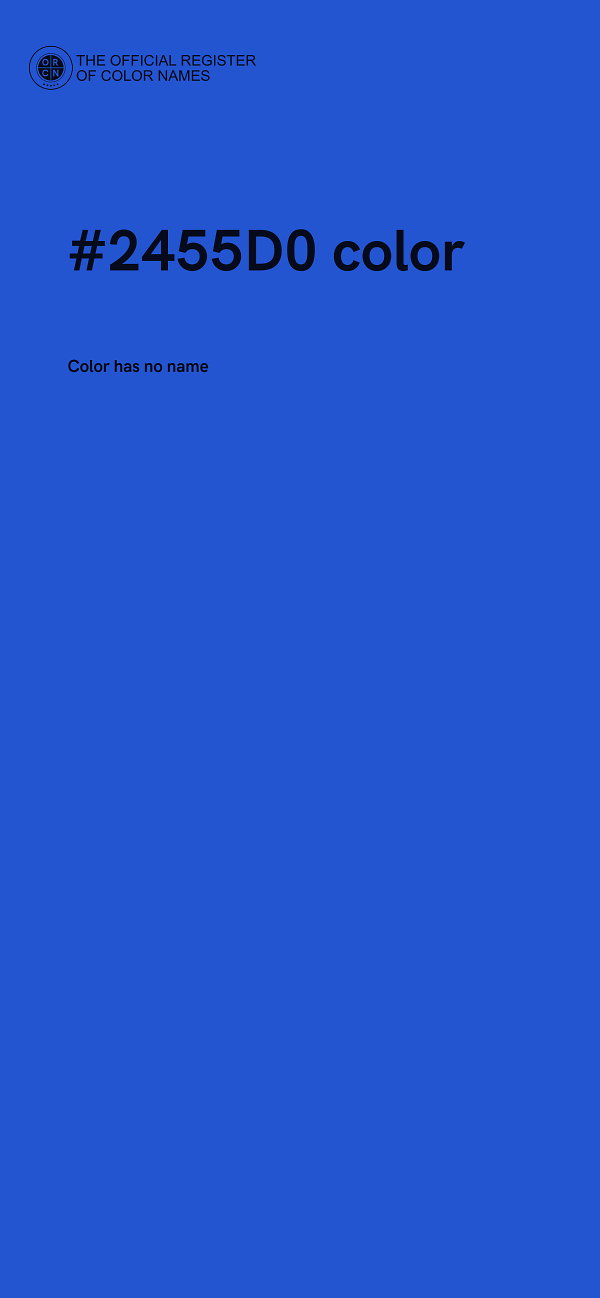 #2455D0 color image