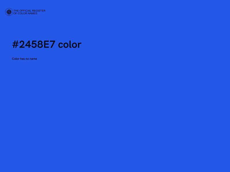 #2458E7 color image