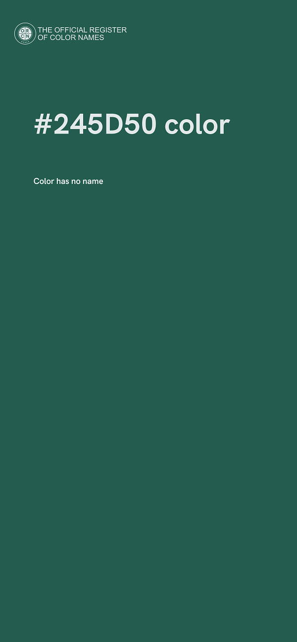#245D50 color image