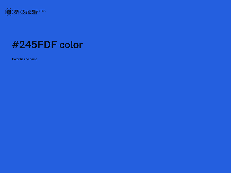#245FDF color image