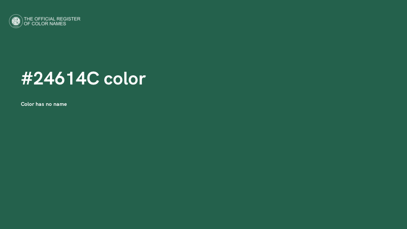 #24614C color image