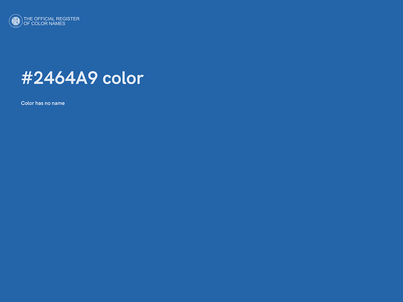 #2464A9 color image