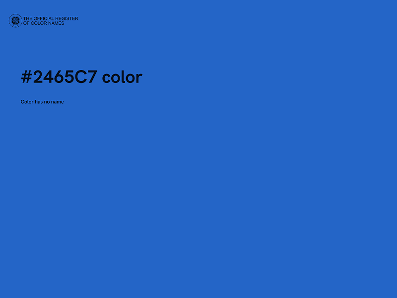#2465C7 color image