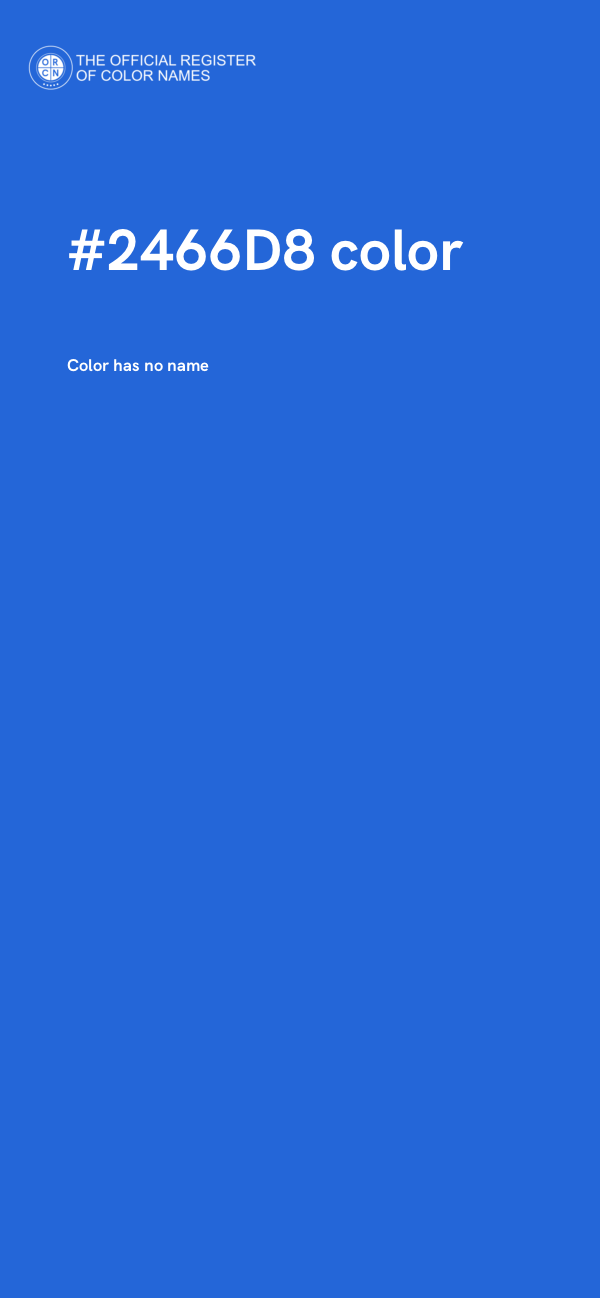 #2466D8 color image
