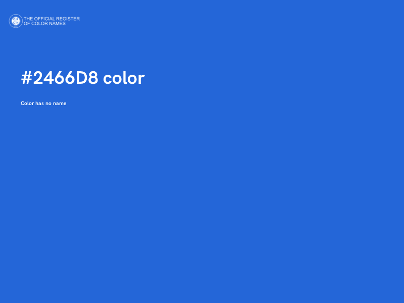 #2466D8 color image