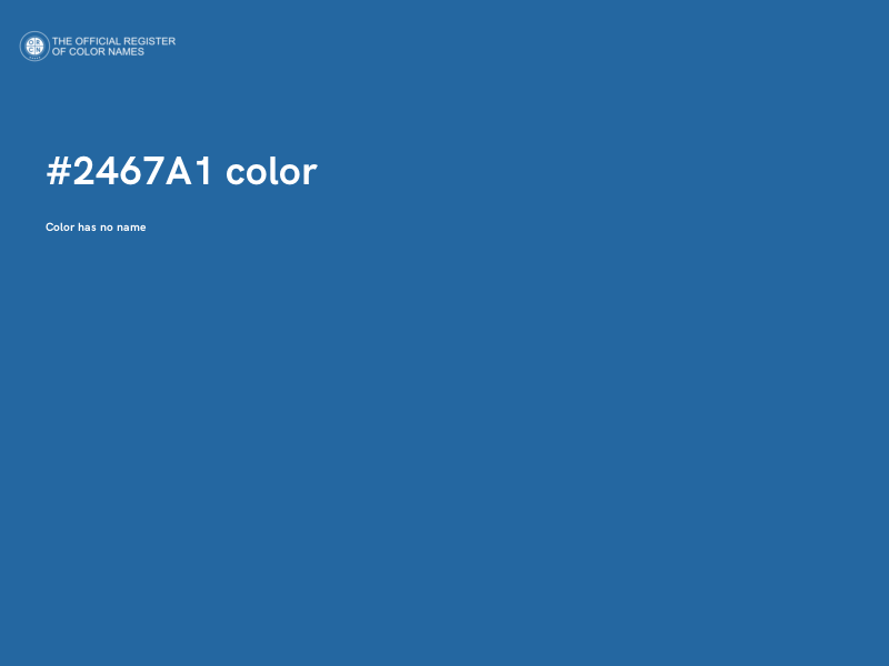 #2467A1 color image