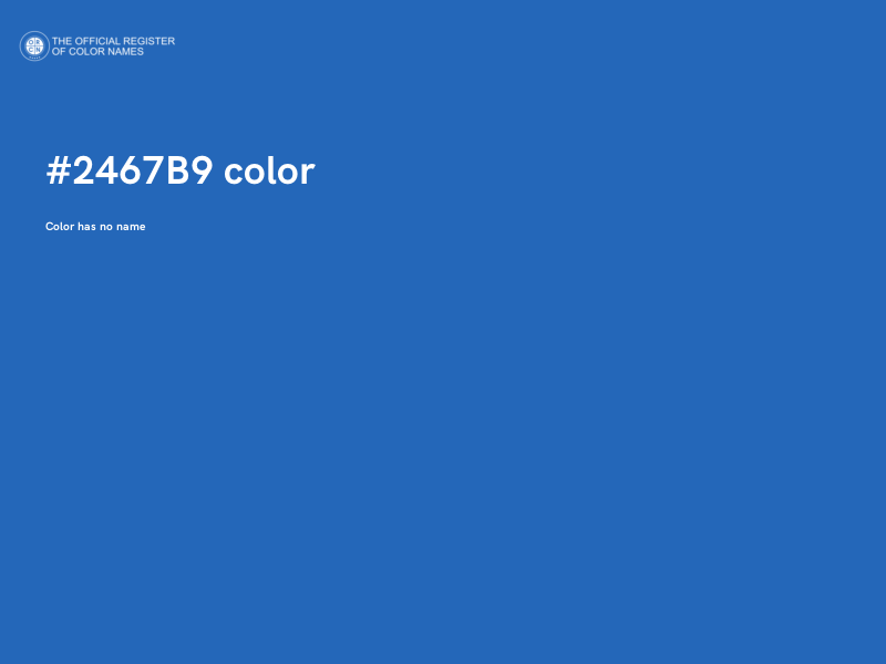 #2467B9 color image