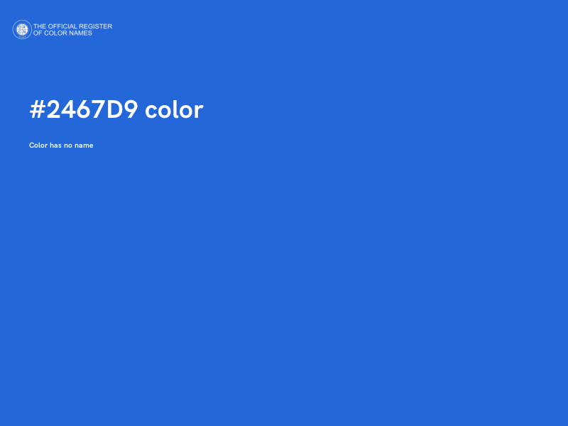 #2467D9 color image